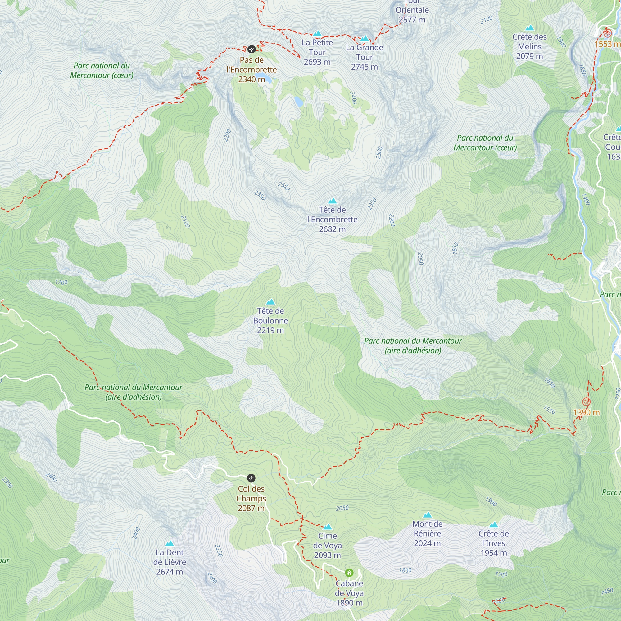 Cabane des Muletiers map