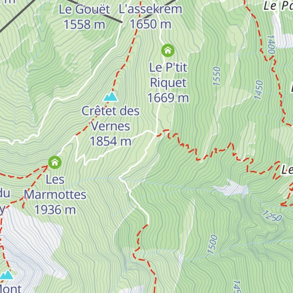 Map of Porcherey Refuge
