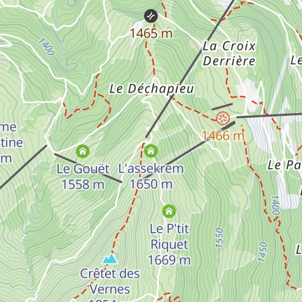 Map of L'assekrem