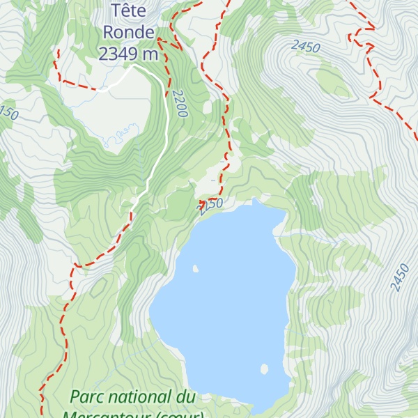 Map of Refuge du Lac d'Allos