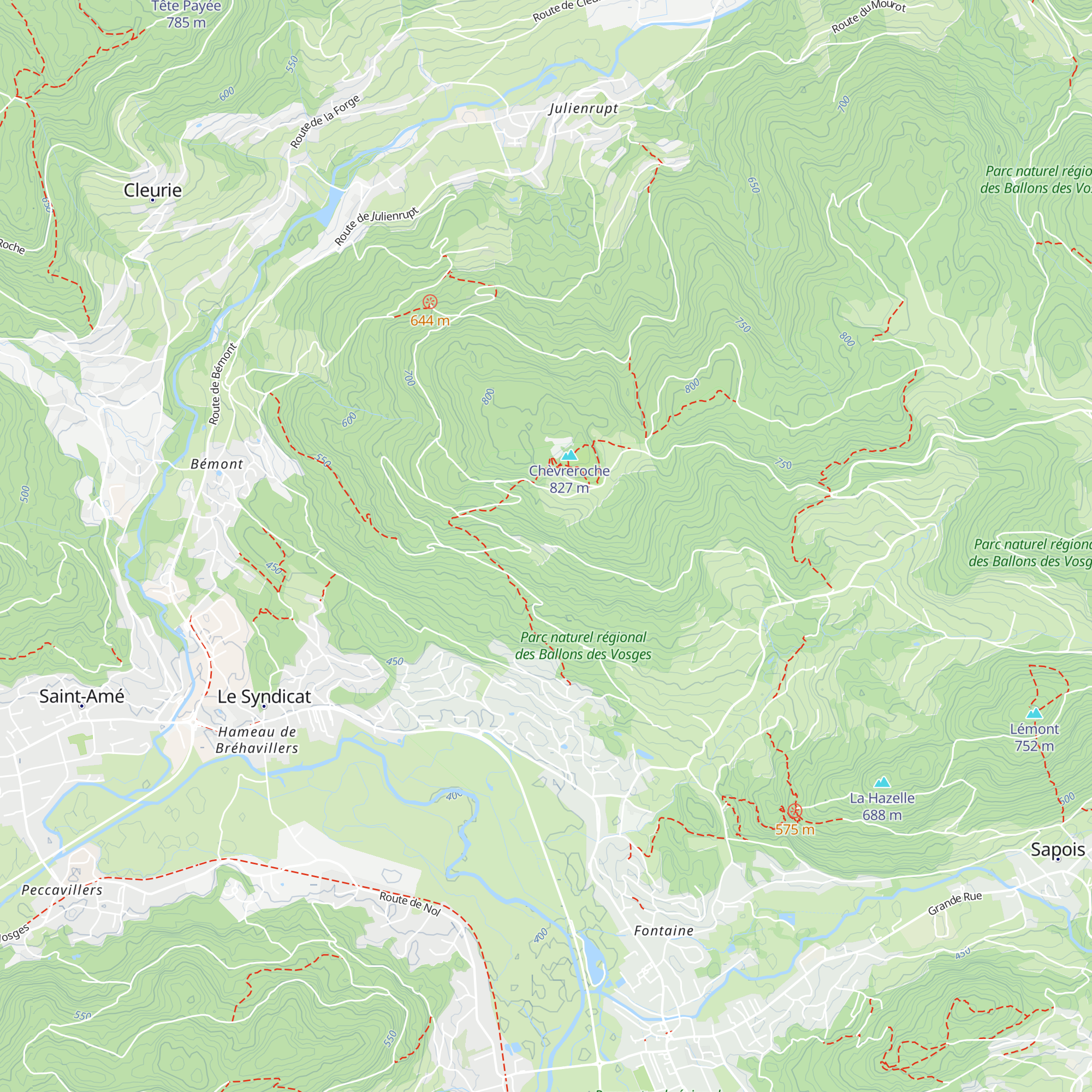 Gîte Écureuil & Sapin map