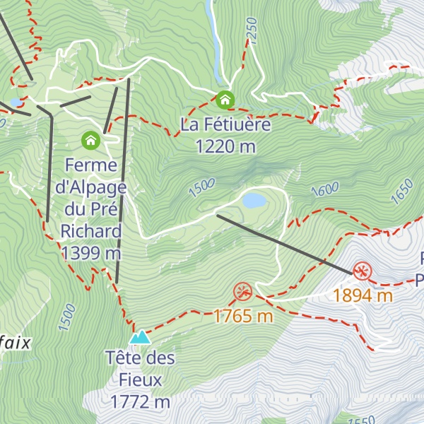 Map of Chalet de Combe