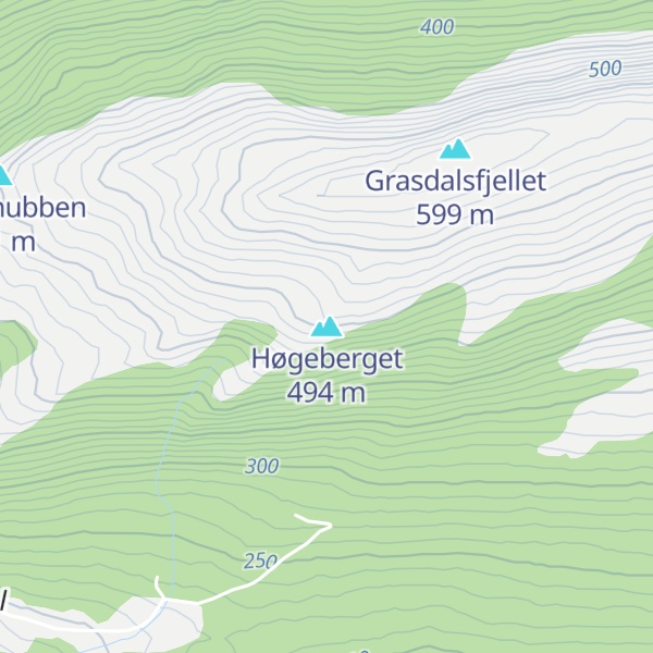 Map of Høgeberget
