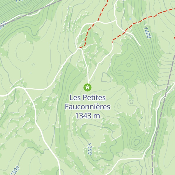 Map of Les Petites Fauconnières
