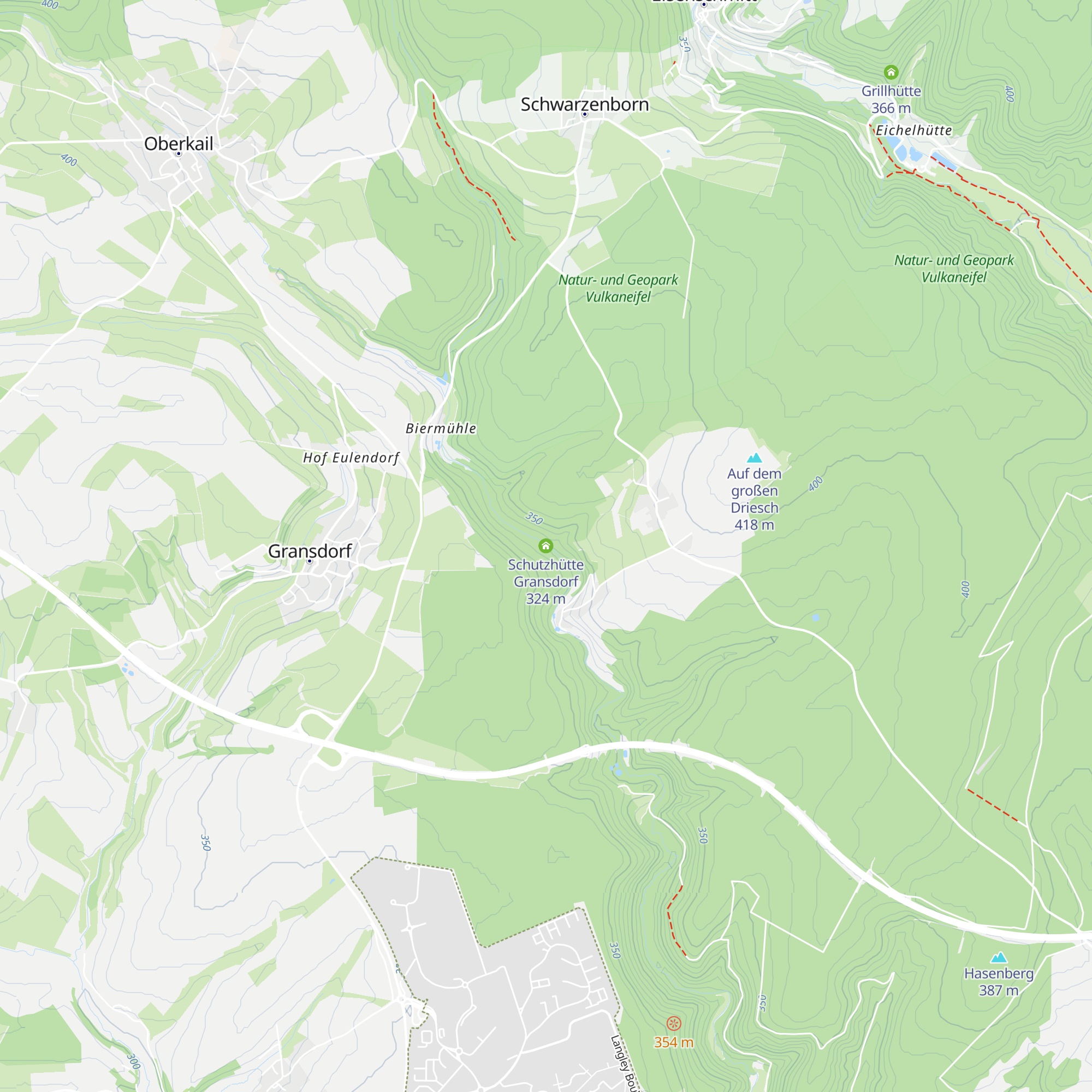 Schutzhütte Gransdorf map