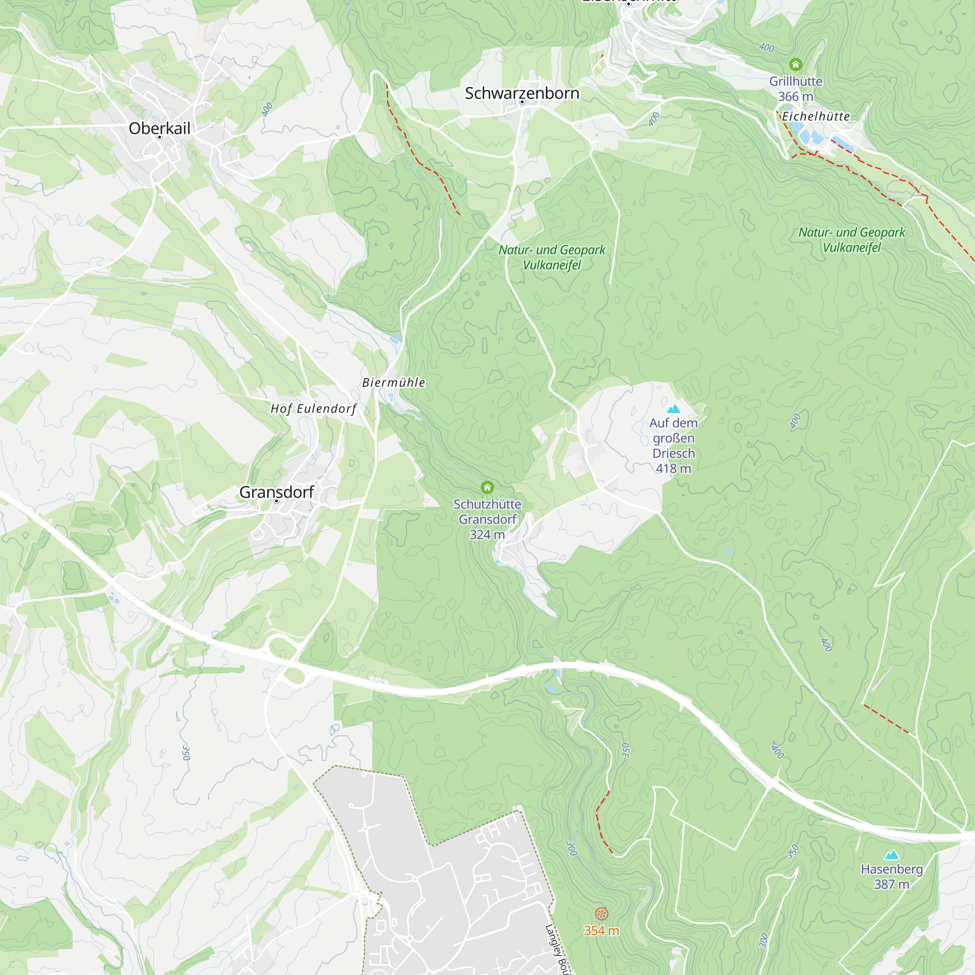Schutzhütte Gransdorf map