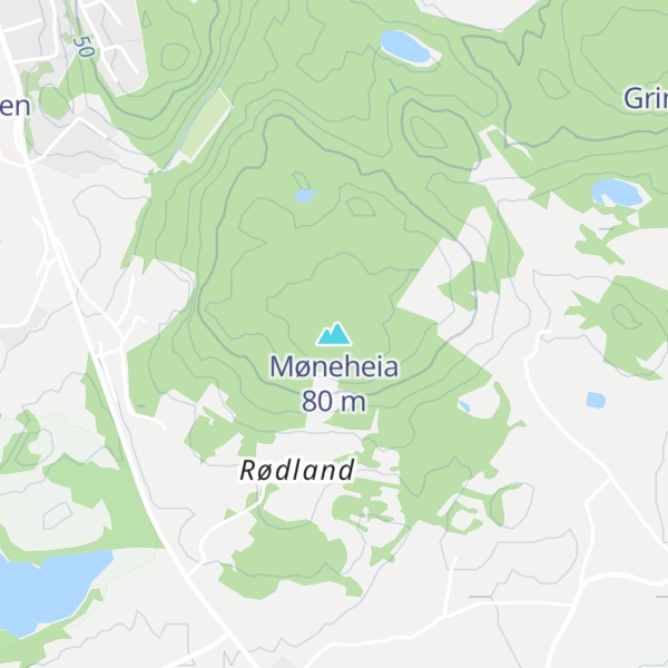 Map of Møneheia