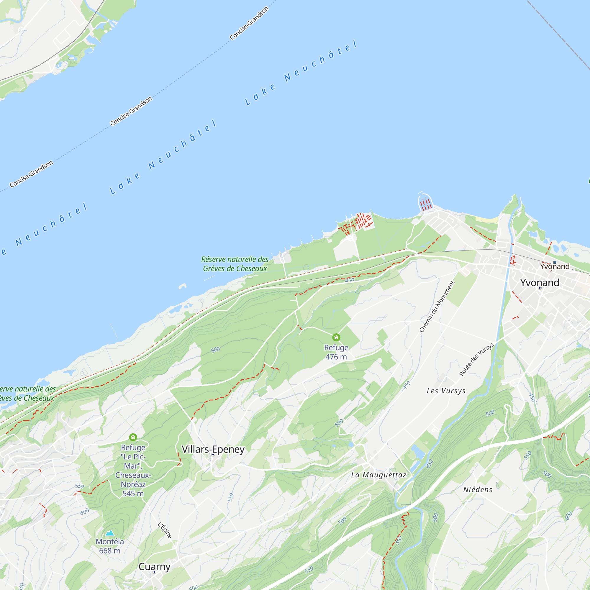 Refuge de l'Escarbille map
