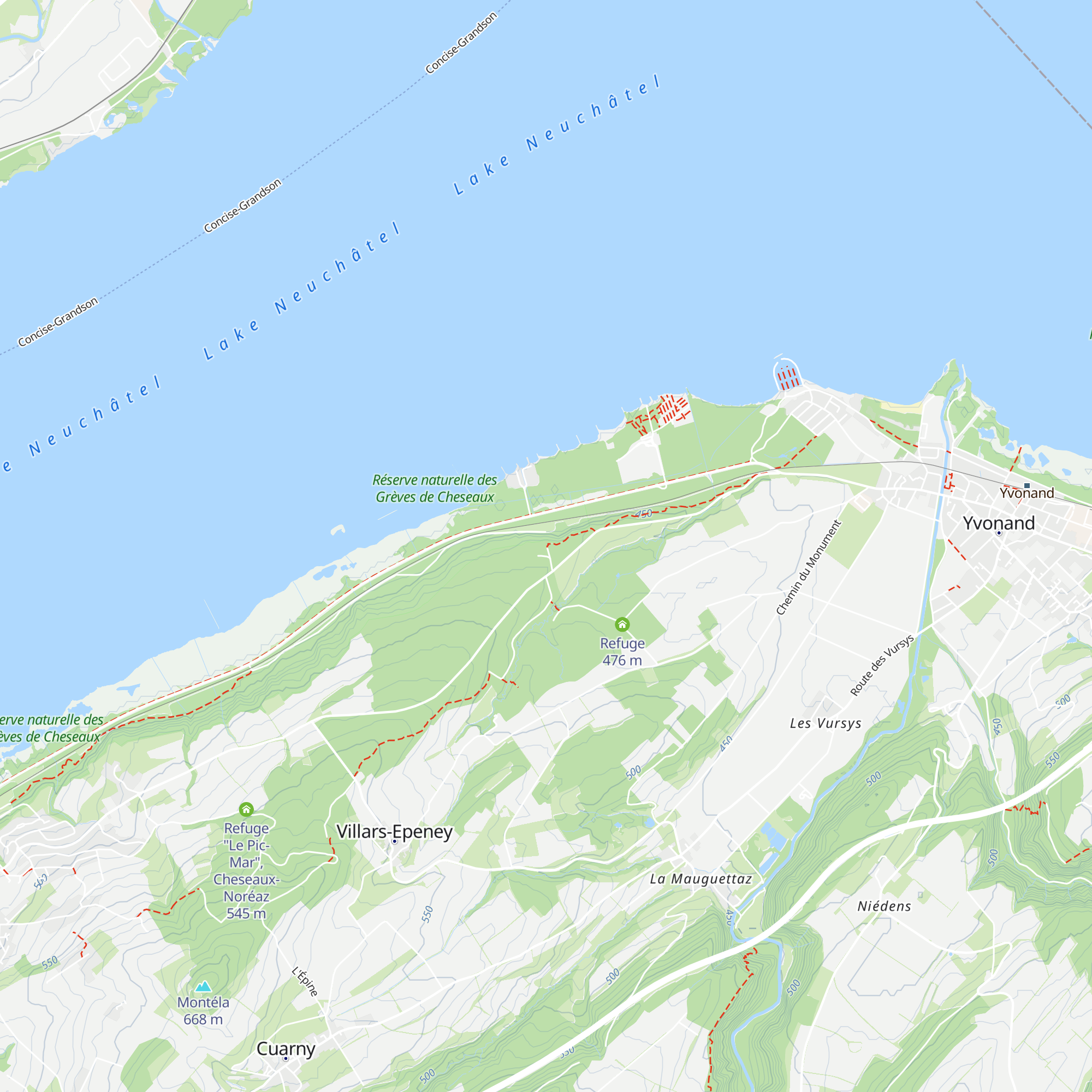 Refuge de l'Escarbille map