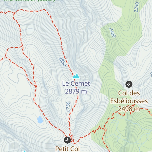 Map of Le Cemet