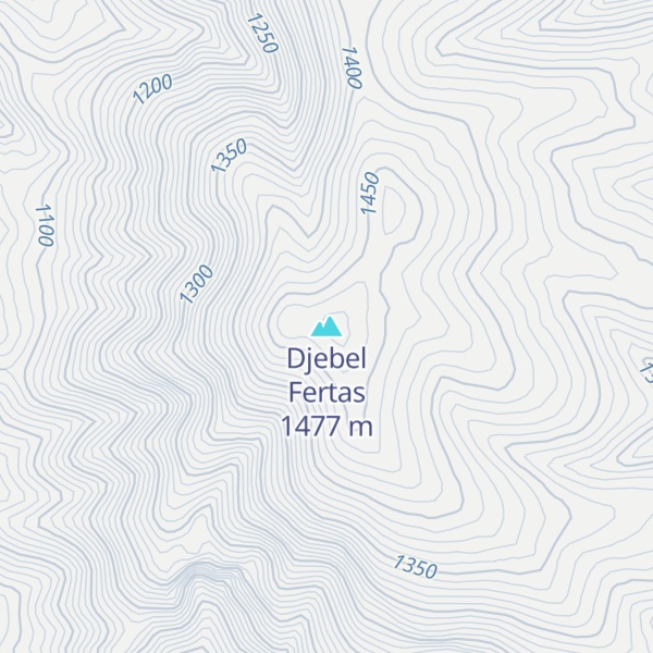 Map of Djebel Fertas