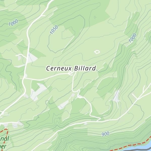Map of Gîte du Cerneux-Billard