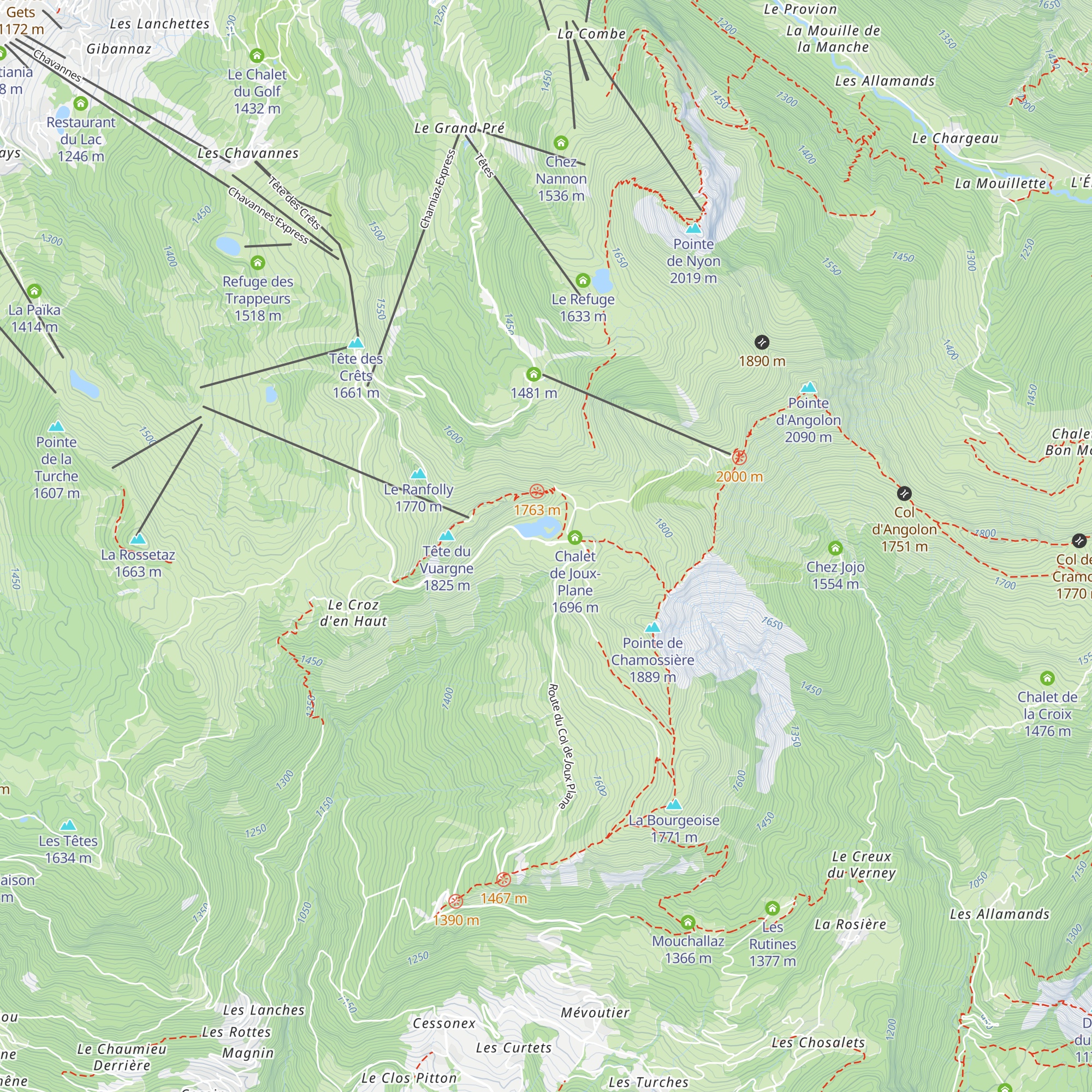 Le Relais des Vallées map