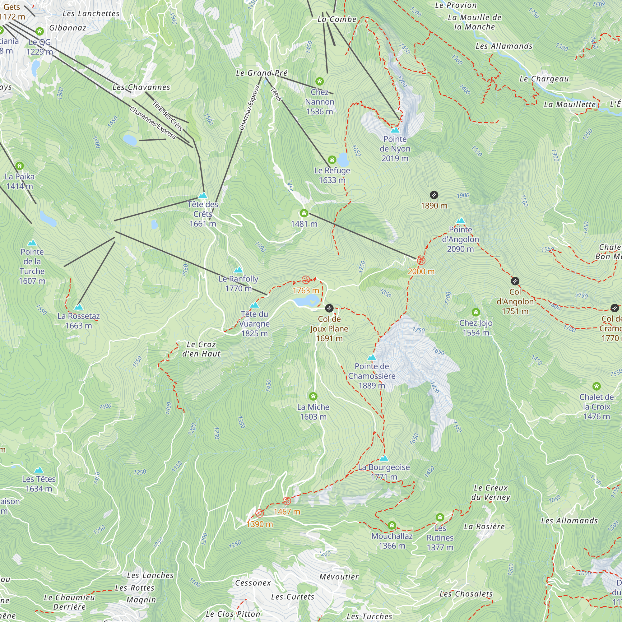 Le Relais des Vallées map