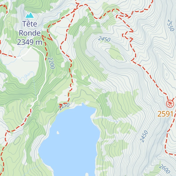Map of Cabane Pastorale du Lac