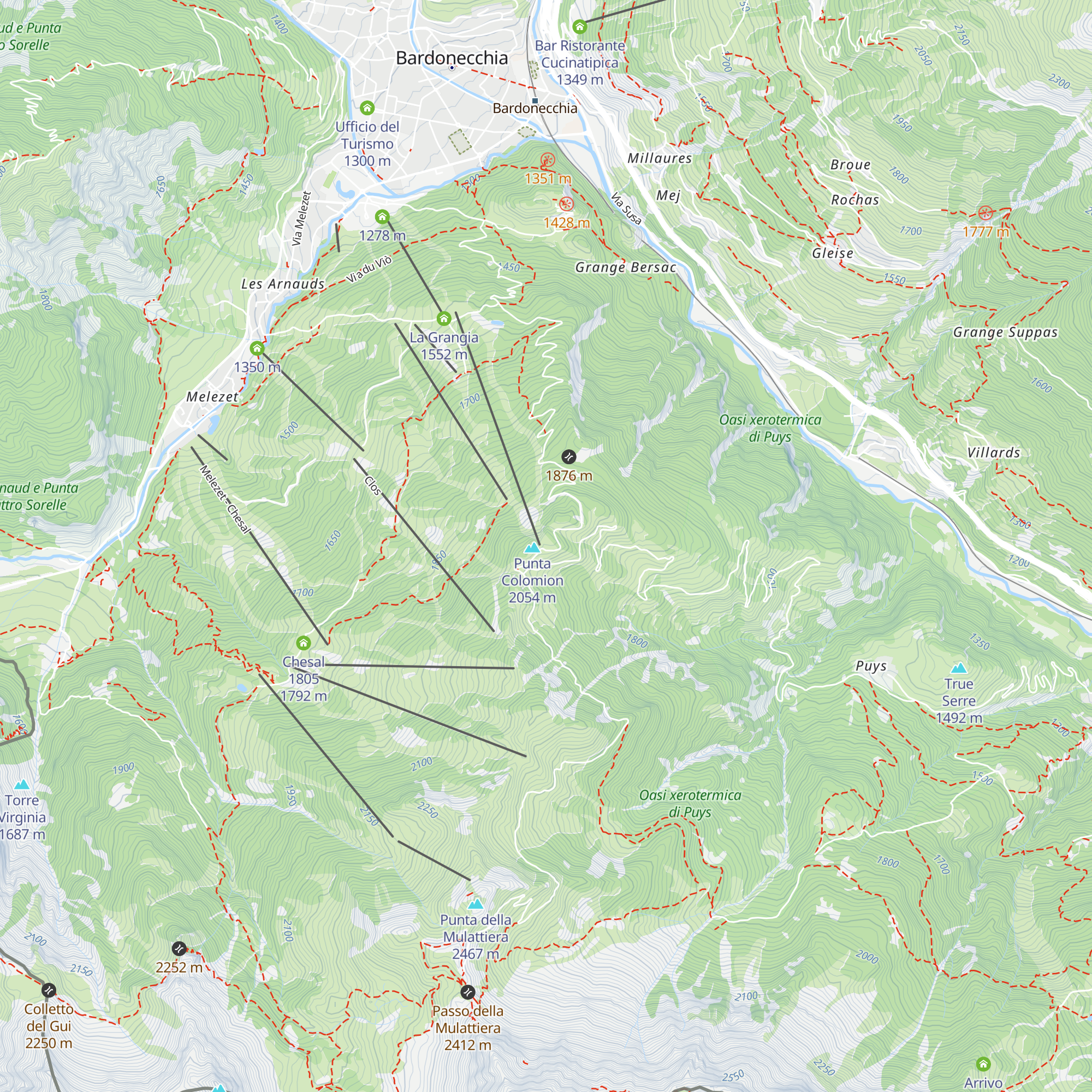 Bar Punta Colomion map