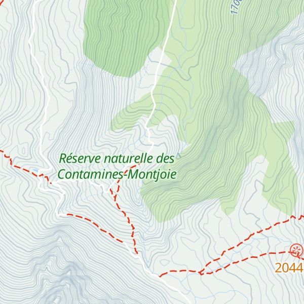 Map of Refuge de la Balme