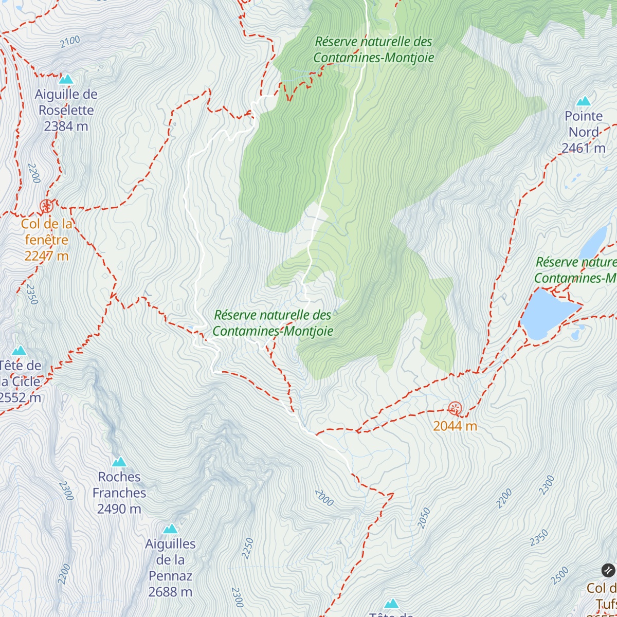 Refuge de la Balme map