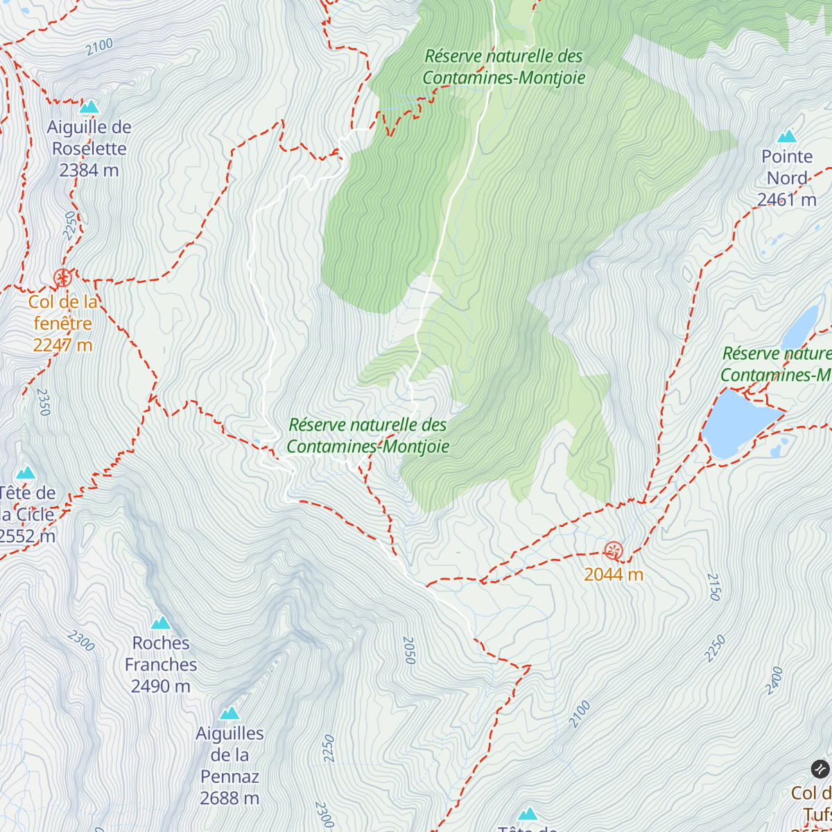 Refuge de la Balme map