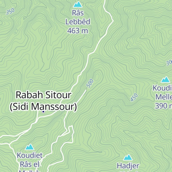 Map of Koudiet Sidi el Hâdj