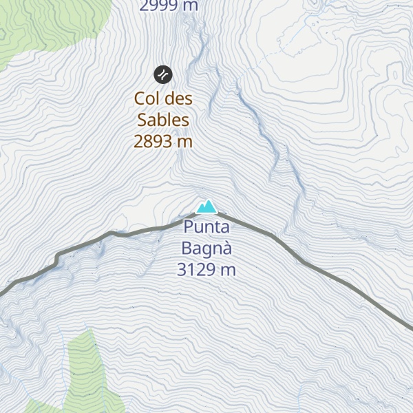 Map of Punta Bagnà