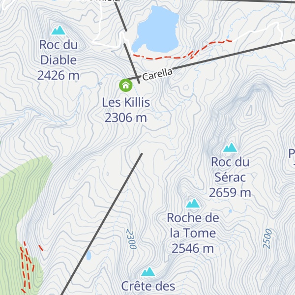 Map of Cabane des pisteurs