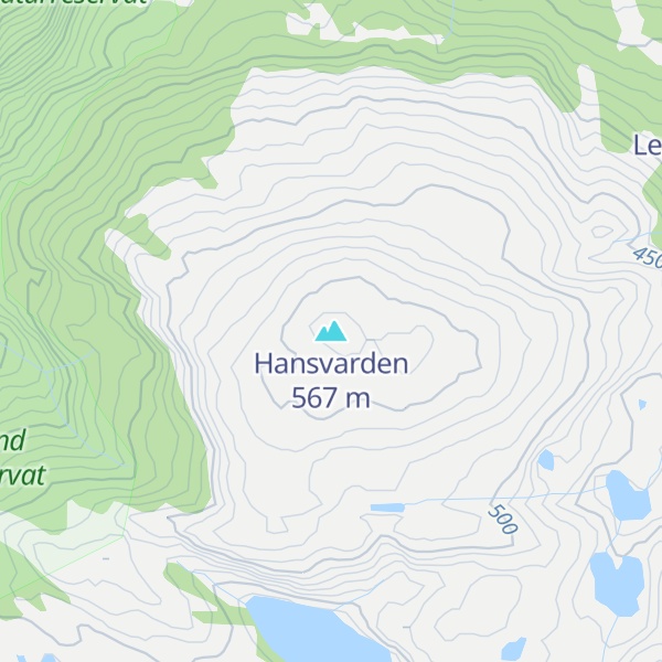 Map of Hansvarden