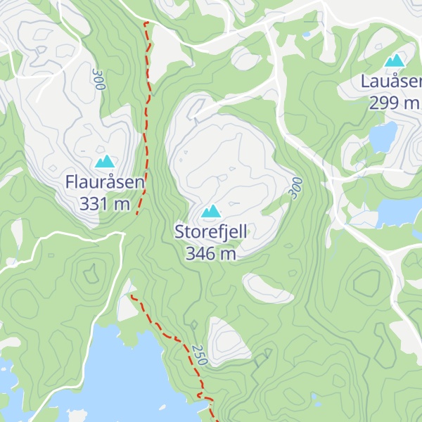 Map of Storefjell