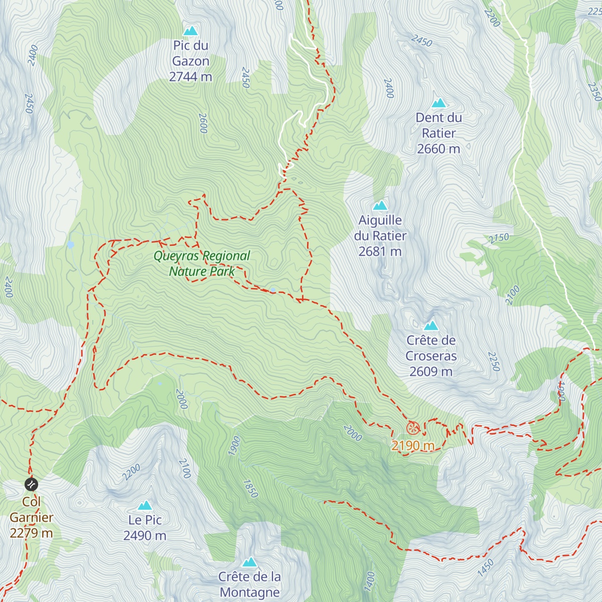 Refuge de Furfande map