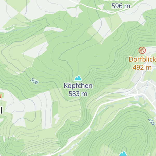 Map of Köpfchen