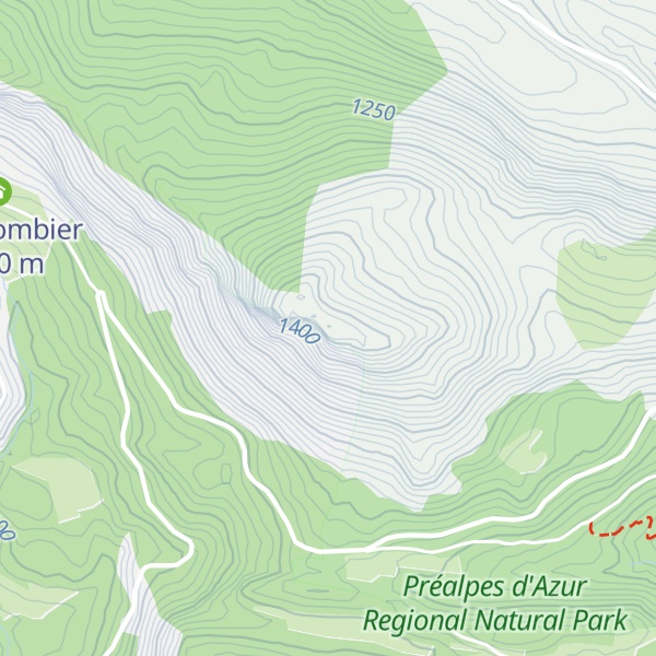 Map of Tete de Cornet