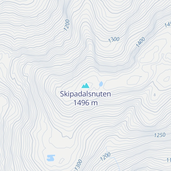 Map of Skipadalsnuten