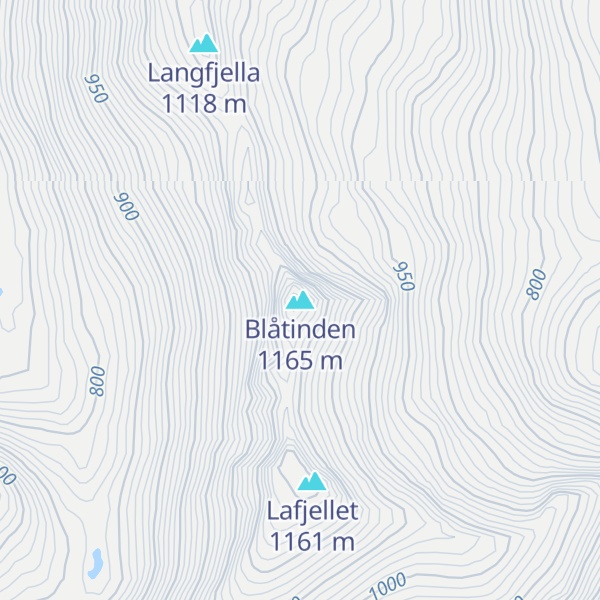 Map of Blåtinden
