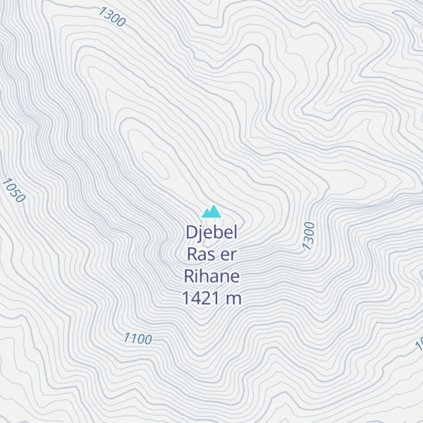 Map of Djebel Ras er Rihane