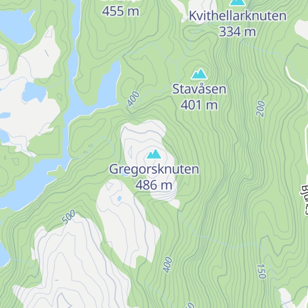 Map of Gregorsknuten