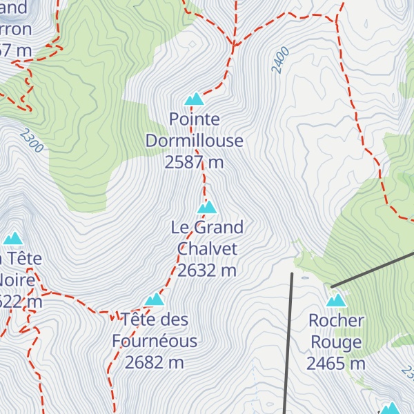 Map of Le Grand Chalvet