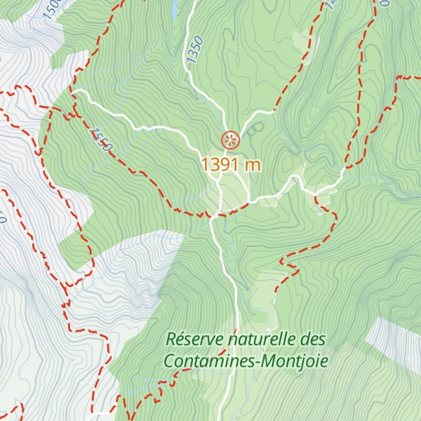 Map of Chalet - Refuge de Nant Borrant
