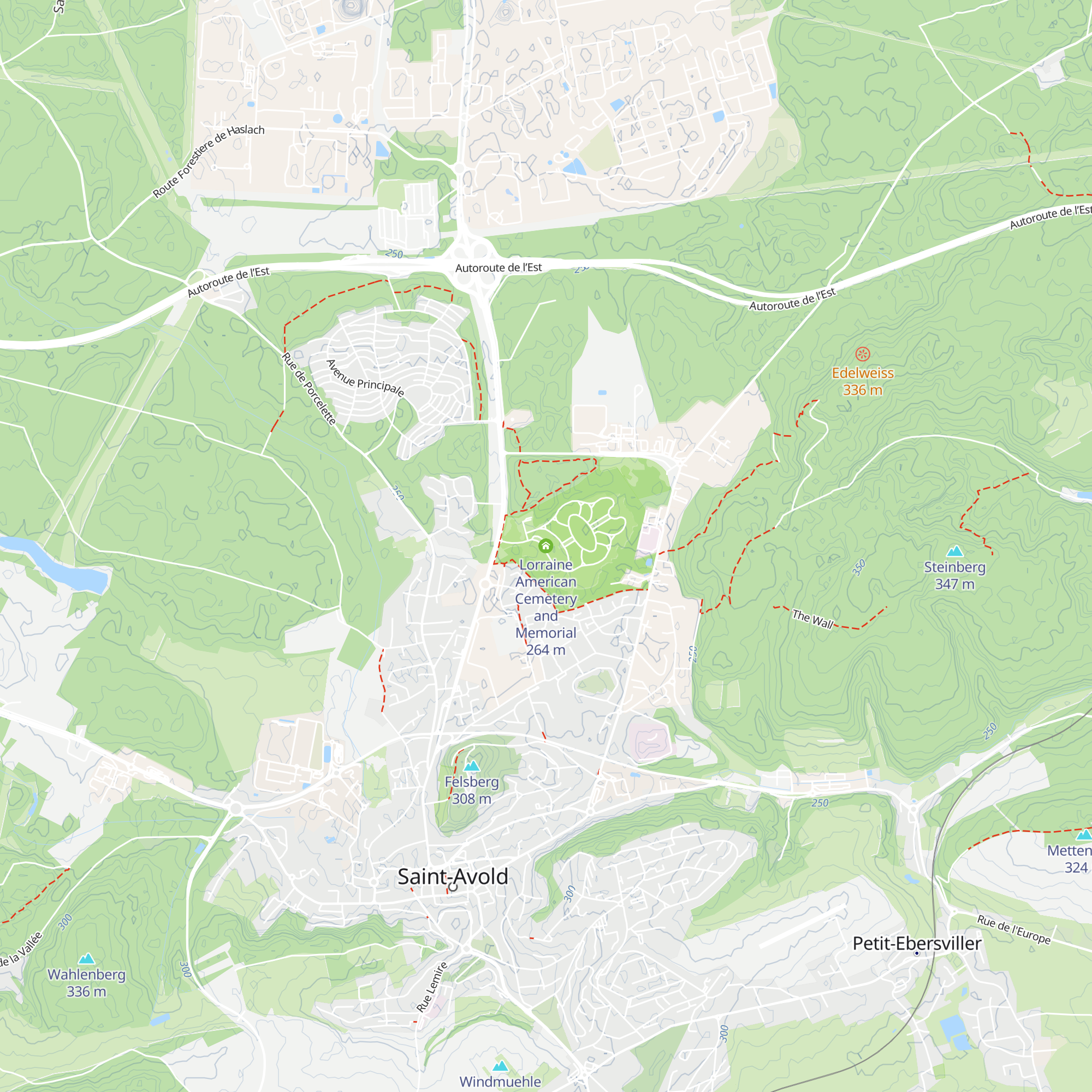 Lorraine American Cemetery and Memorial map