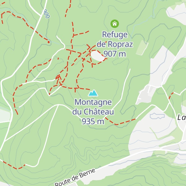 Map of Montagne du Château