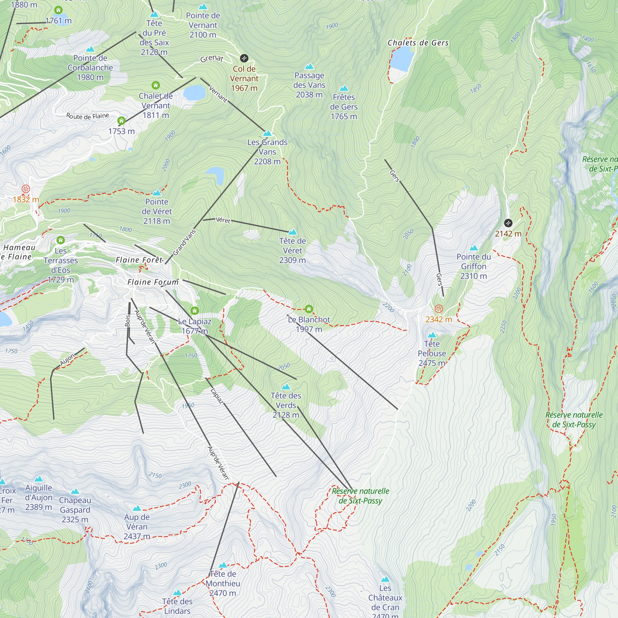 Le Blanchot map
