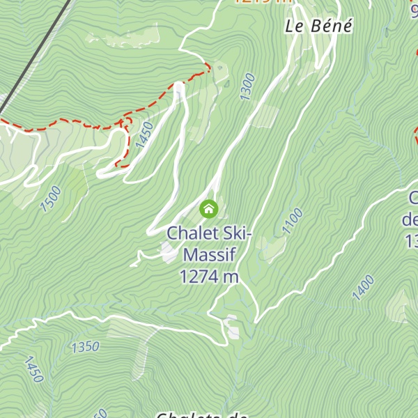 Map of Chalet Ski-Massif