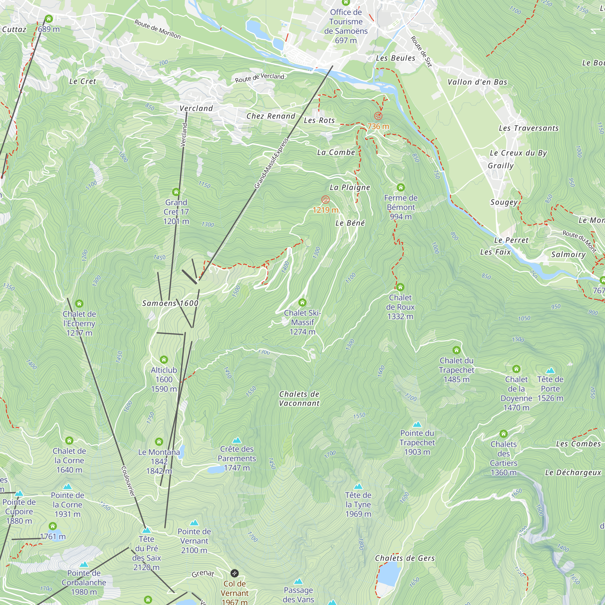 Chalet Ski-Massif map