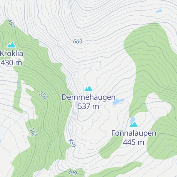 Map of Demmehaugen