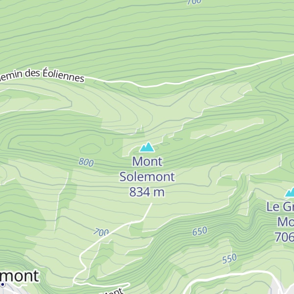 Map of Mont Solemont