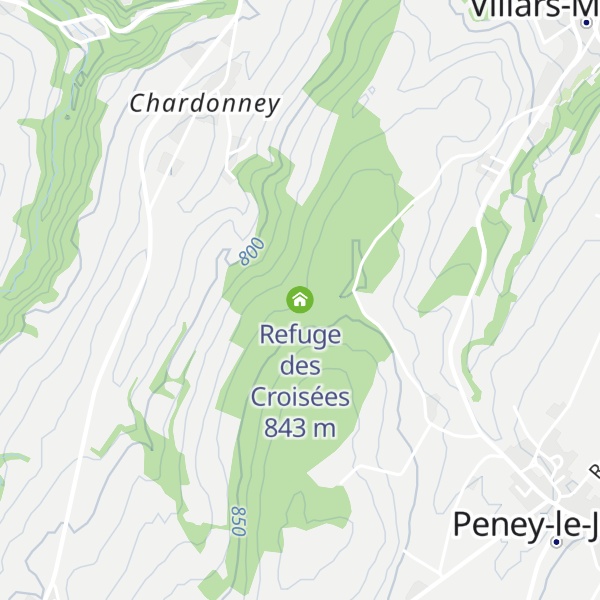 Map of Refuge des Croisées
