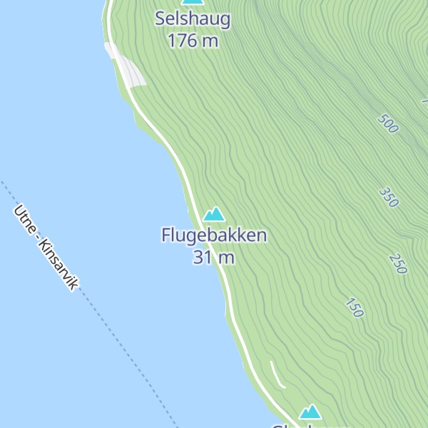 Map of Flugebakken