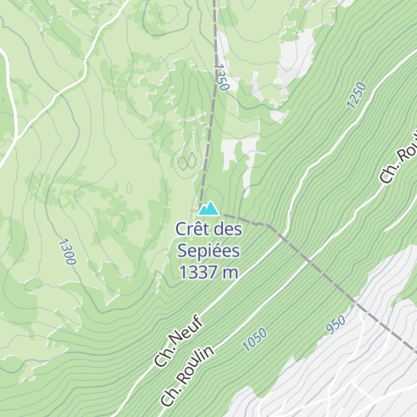 Map of Crêt des Sepiées