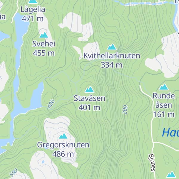 Map of Stavåsen