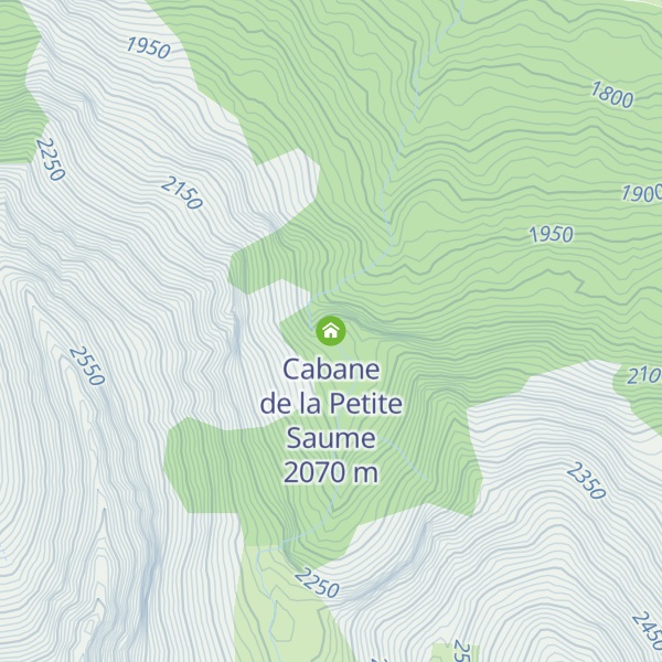 Map of Cabane de la Petite Saume