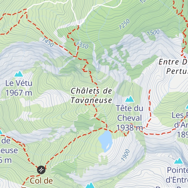 Map of Buvette des Chalets de Tavaneuse